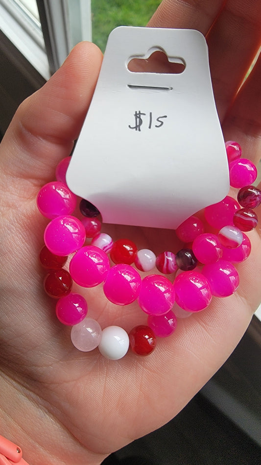 5" Pink Gemstone Set #1