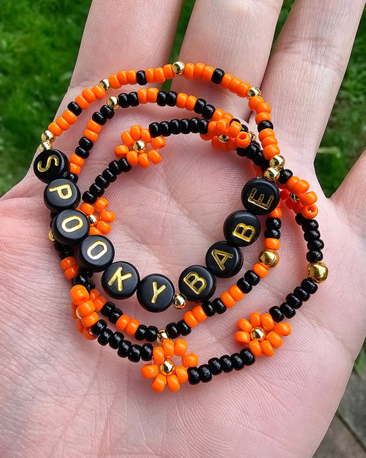 Black/Orange Daisy Set