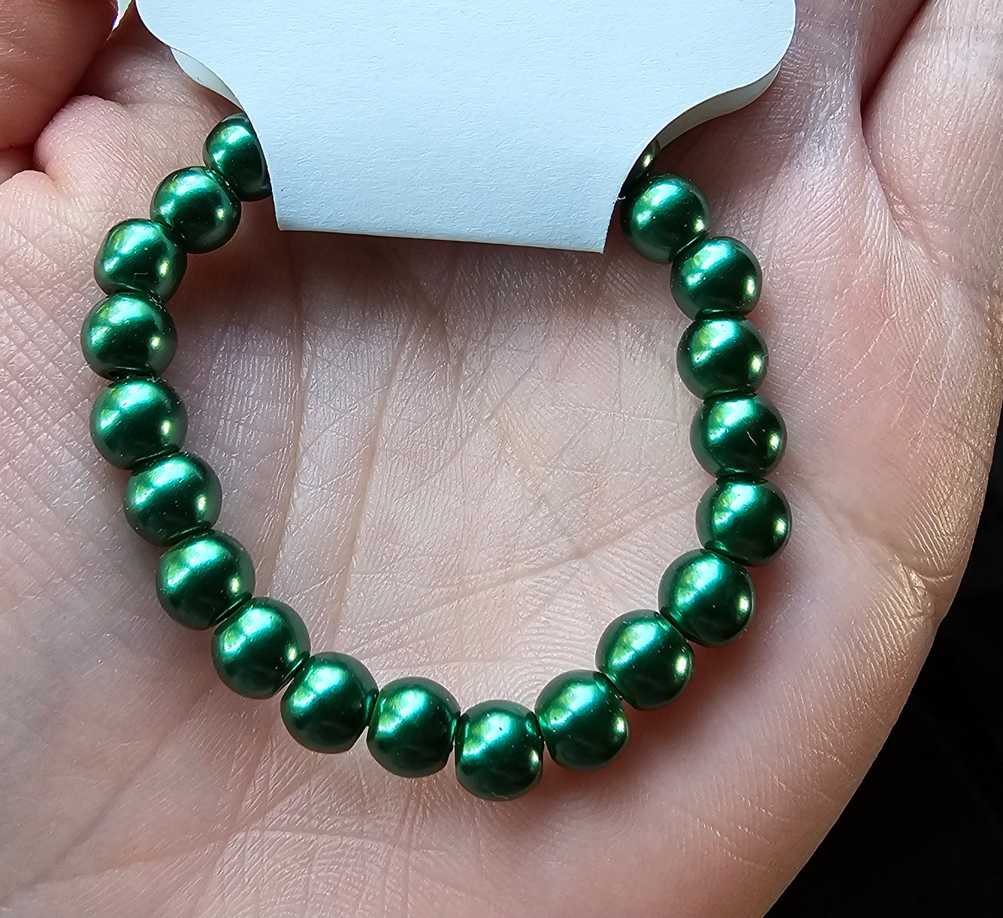 Green Glass Pearls