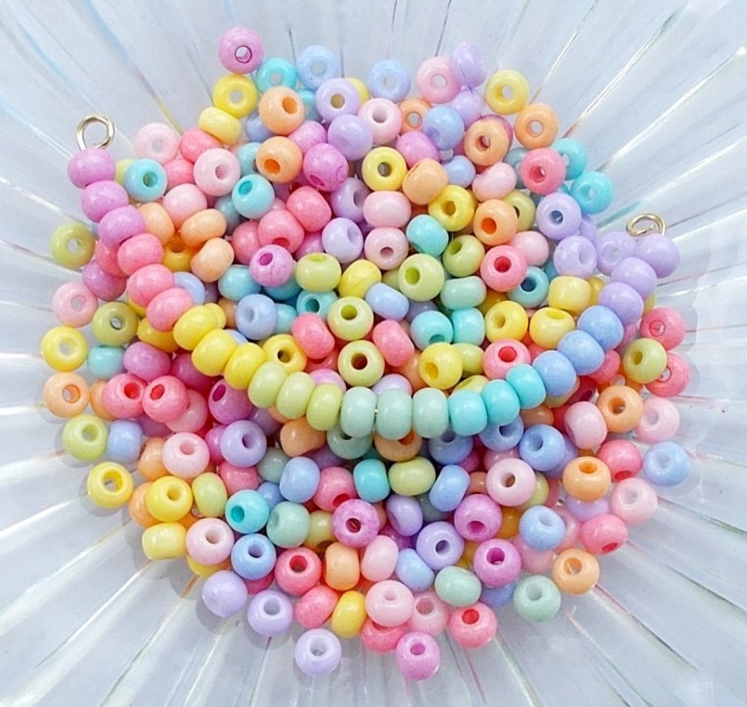 Pastel Rainbow Seed Beads