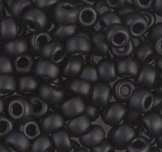 Matte Black Seed Beads