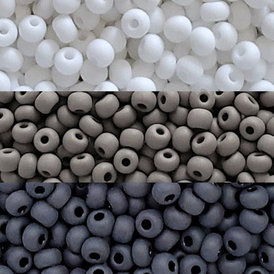 Matte Monochrome Seed Beads