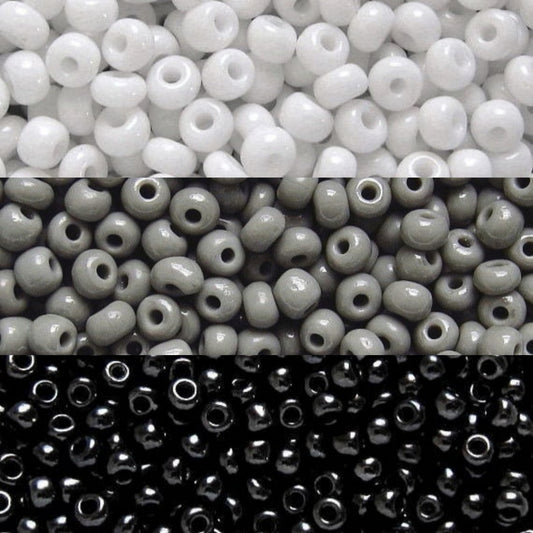 Monochrome Seed Beads